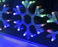 Электрогирлянда 3м Снежинки Цветные Арт-1281 Электрогирлянда 3м Снежинки Цветные Арт-1281